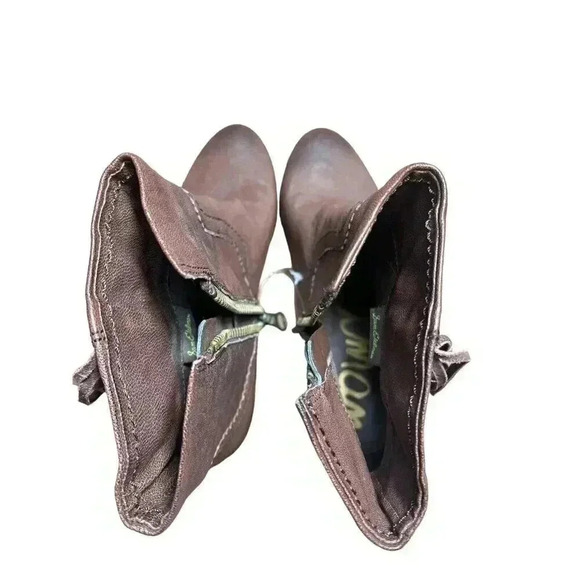 Sam Edelman Louie Women's Brown Leather Casual Booties N4146 Size 8M MSRP$134.99 - Picture 5 of 9